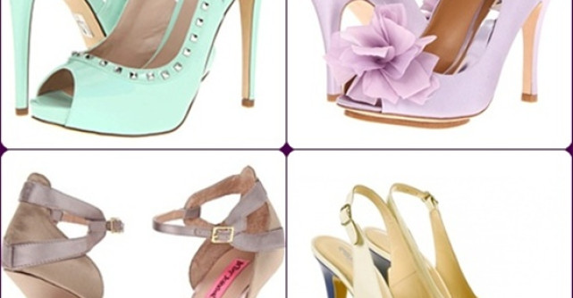 15 sandale de mireasa in nuante pastelate