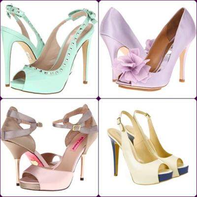 15 sandale de mireasa in nuante pastelate