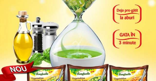 Bonduelle lanseaza prima gama de Legume pentru Supa Crema,  deja pregatite la aburi