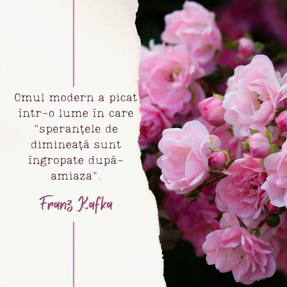 40 de citate și cugetări ale lui Franz Kafka: Mi-am petrecut viaţa, stăpânindu-mă, sfărâmând-o. 