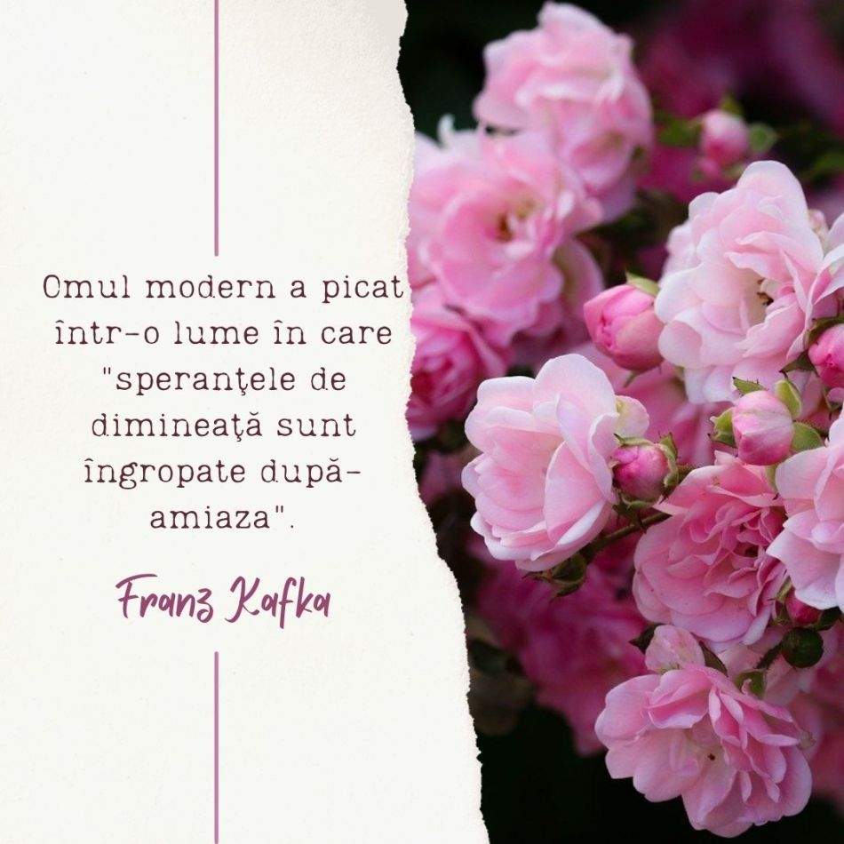 40 de citate și cugetări ale lui Franz Kafka: Mi-am petrecut viaţa, stăpânindu-mă, sfărâmând-o. 