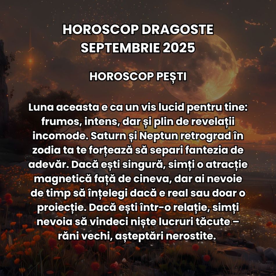 Horoscop Dragoste Septembrie 2025: Ne rătăcim prin umbre ca să ne regăsim în adevăr. Eclipsele toamnei ne aduc noi începuturi! 