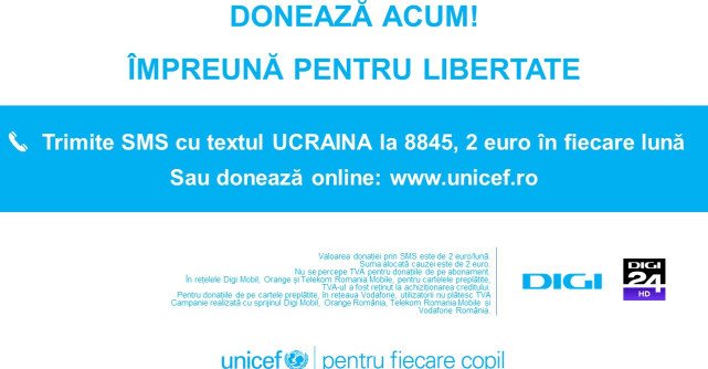 Digi24 împlinește 10 ani de existență și își donează ziua prin campania Împreună pentru libertate