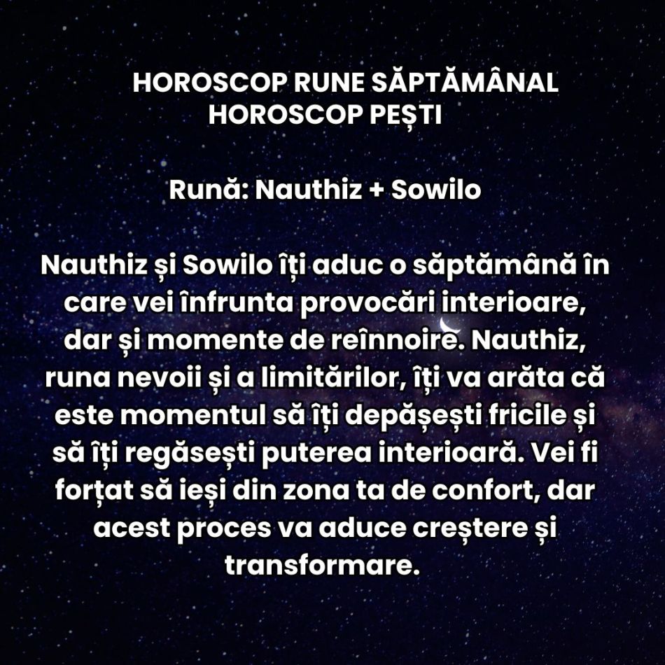 Horoscop Rune săptămâna 27 ianuarie – 2 februarie 2025: Luna Nouă ne invită să visăm fără limite, iar runele ne oferă indicii!