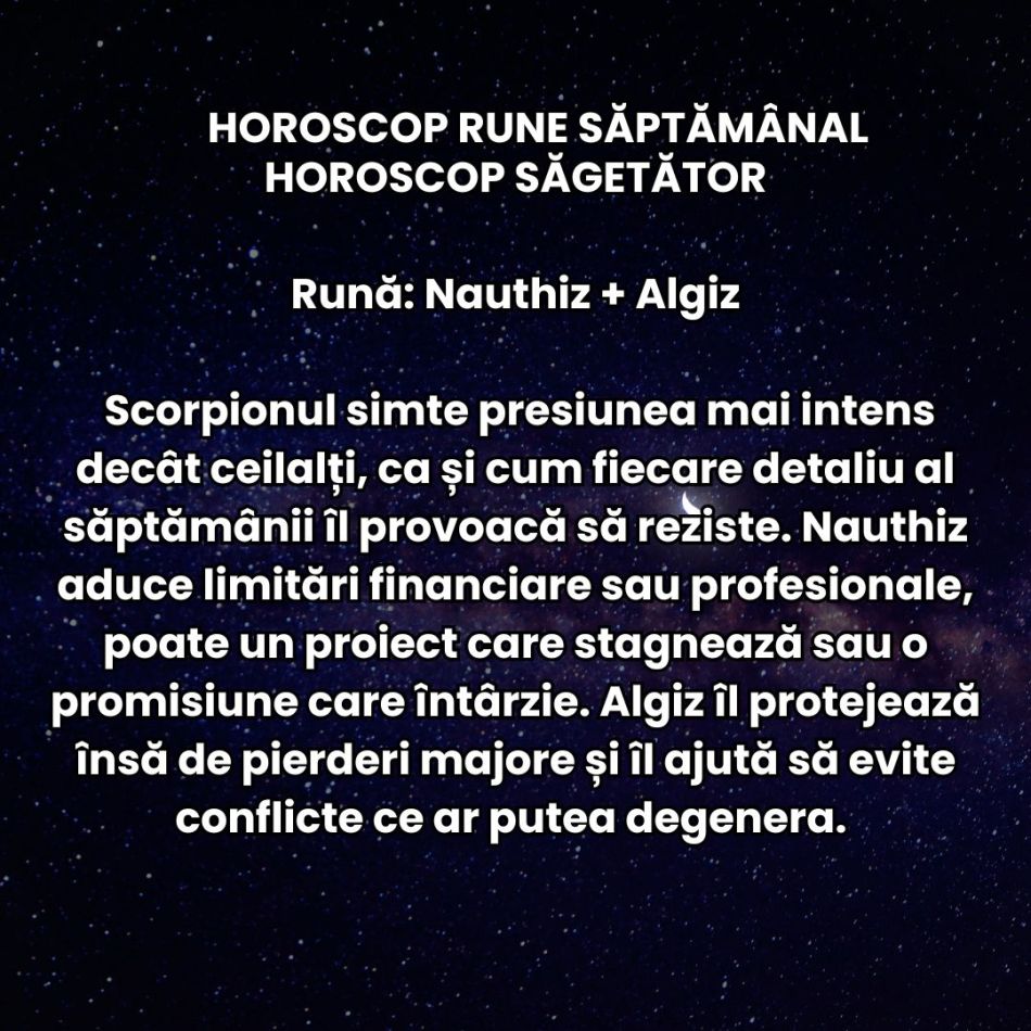 Horoscop Rune săptămâna 23 februarie-1 martie 2026: Finalul de iarnă ne cere să nu ne lăsăm controlați doar de emoții
