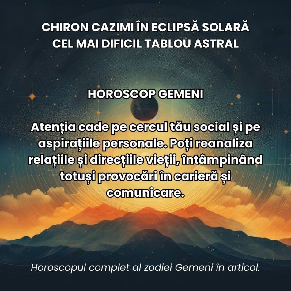 Chiron Cazimi în Eclipsă Solară. Energiile înflăcărate ale Berbecului ancestral ne provoacă în cel mai dificil tablou astral