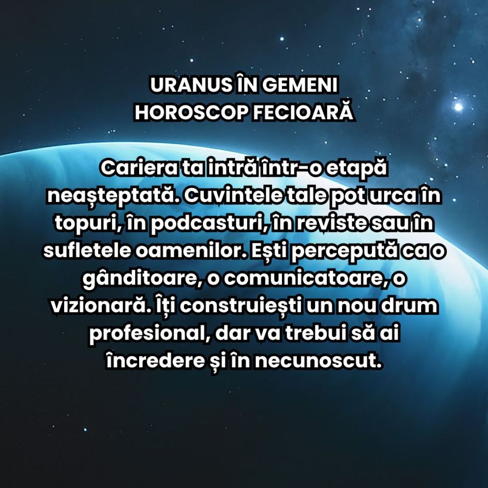 Uranus în Gemeni (2025–2033) aduce revoluția minții + renașterea comunicării. Tot ce am gândit și am crezut până acum se schimbă