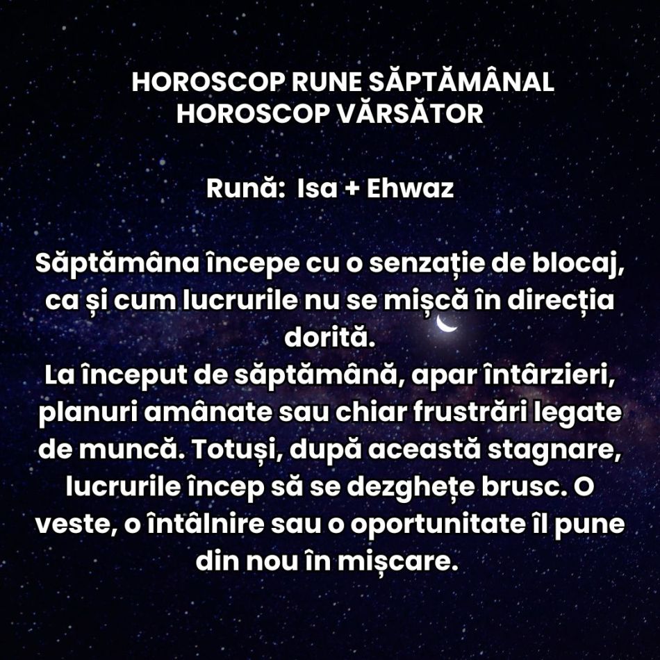 Horoscop Rune săptămâna 6-12 aprilie 2026: Planurile devin imprevizibile și suntem forțați să nu mai acționăm orbește