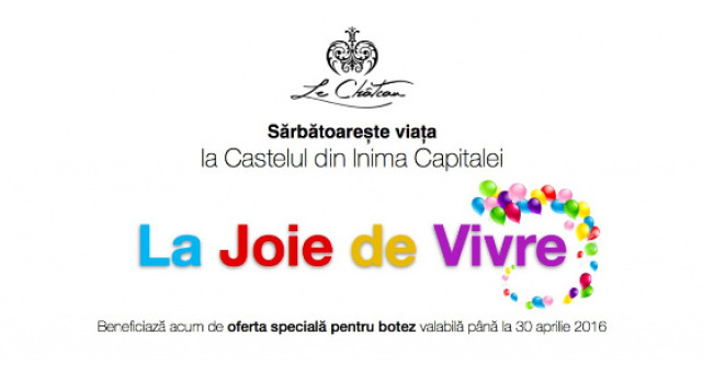 La Joie de Vivre - oferta speciala pentru botezul micutului tau