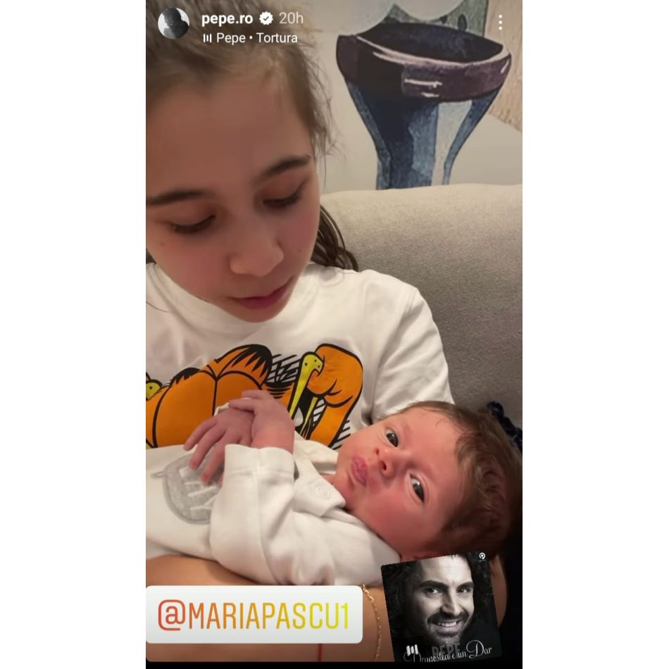 Primele imagini cu fiul lui Pepe! Artistul a devenit tată de băiat și le-a făcut cunoștință fiicelor sale cu Pepe Jr.