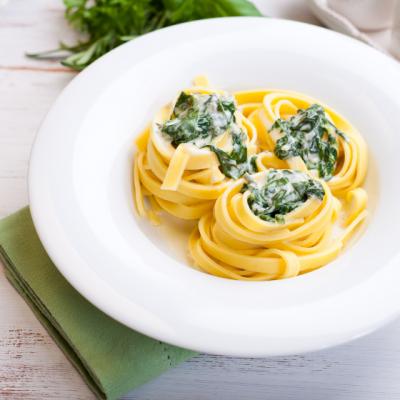 Tagliatelle cu spanac