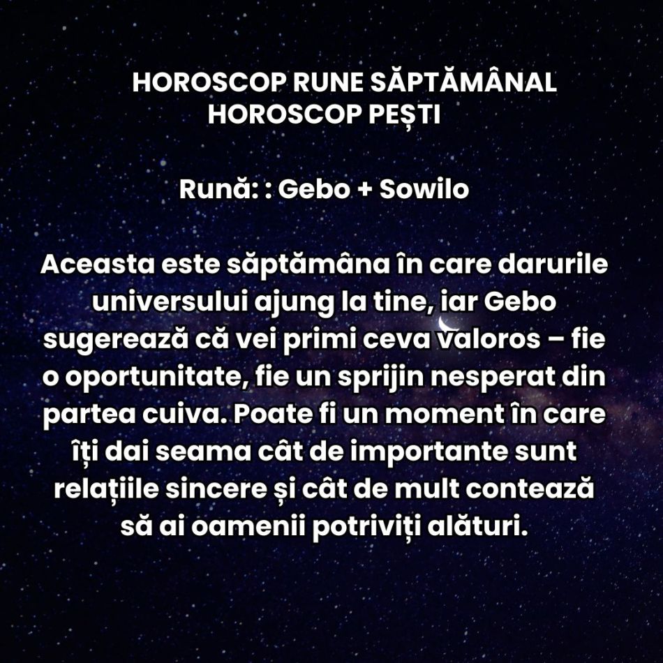 Horoscop Rune săptămâna 14-20 aprilie 2025: Trecem printr-o săptămână a contrastelor! Noile direcții prind contur rapid