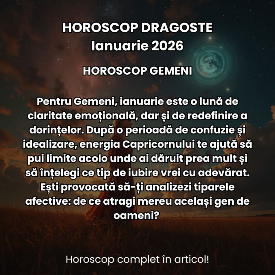 Horoscop Dragoste Ianuarie 2026: Un nou an vine cu o energie ambițioasă, plină de potențial și pregătită de provocări romantice