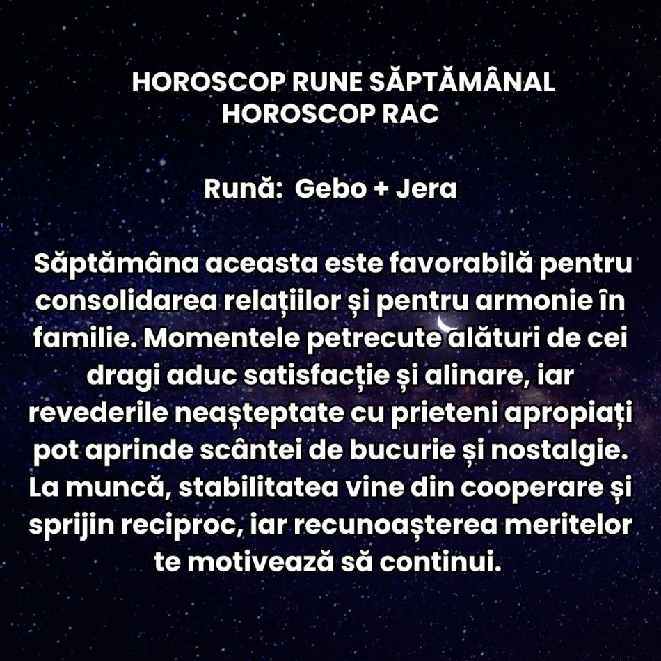 Horoscop Rune săptămâna 6-12 octombrie 2025: Luna Plină ne dă avânt în explorarea posibilităților și afișarea Sinelui autentic