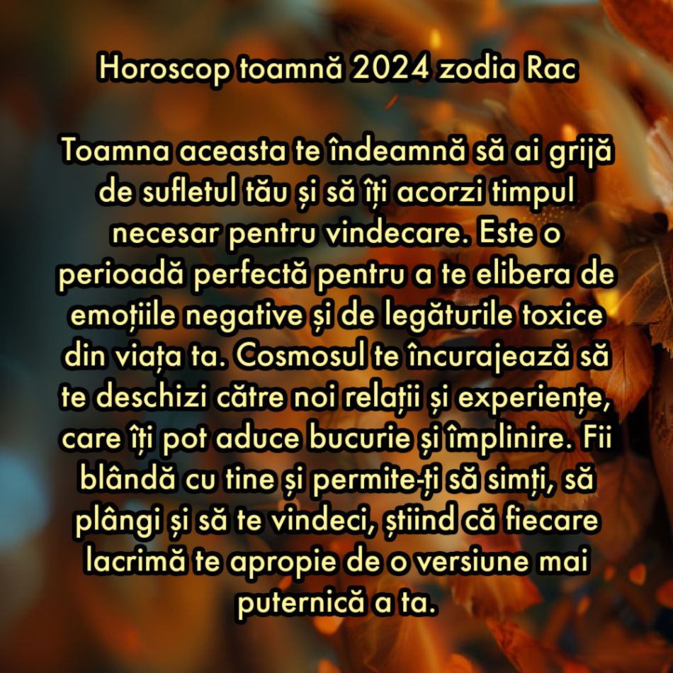 Horoscopul sincer al toamnei 2024: Ce îți rezervă astrele în următoarele trei luni ale anului?