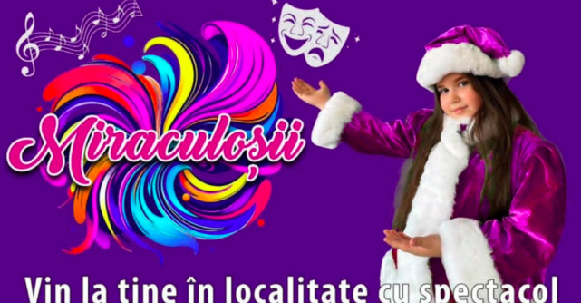 „Miraculoșii” reprezintă un spectacol unic în România, de divertisment educativ prin muzică, joacă sau dans, pentru copii
