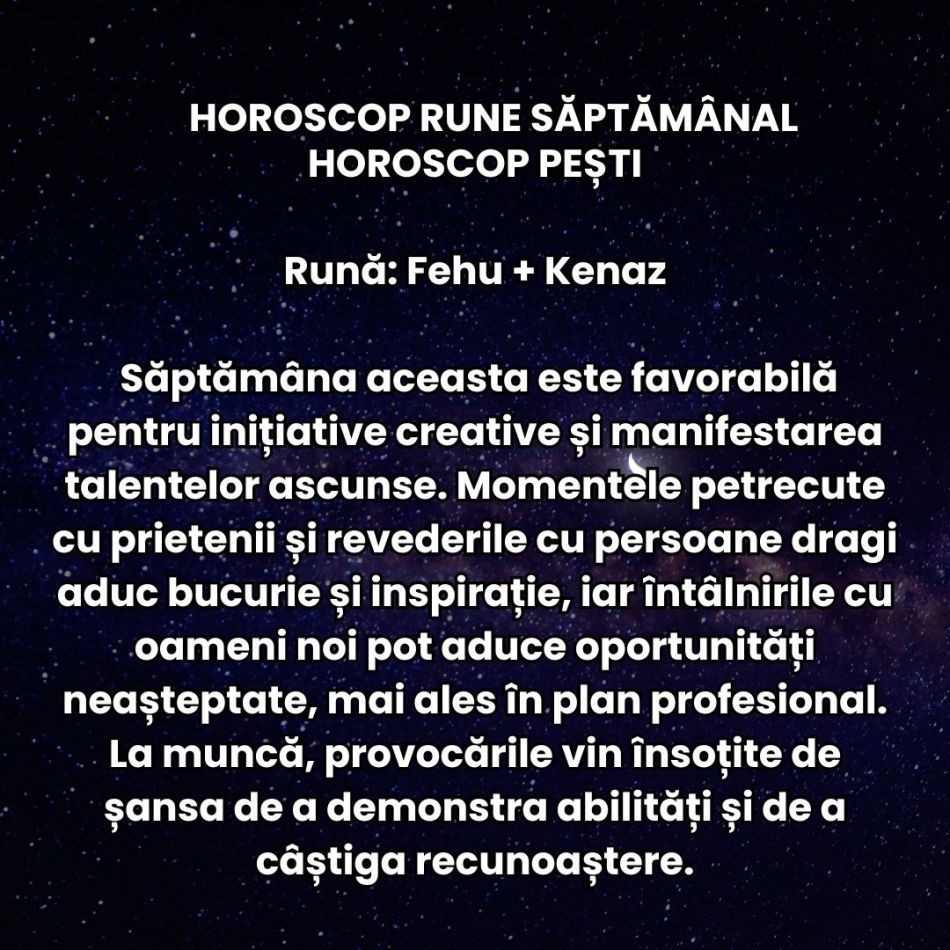 Horoscop Rune săptămâna 6-12 octombrie 2025: Luna Plină ne dă avânt în explorarea posibilităților și afișarea Sinelui autentic