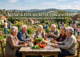 Nu dieta este secretul longevității. Ce au în comun oamenii care trăie