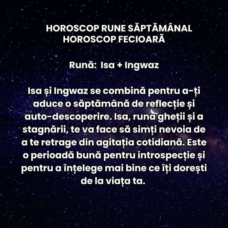 Horoscop Rune săptămâna 27 ianuarie – 2 februarie 2025: Luna Nouă ne invită să visăm fără limite, iar runele ne oferă indicii!