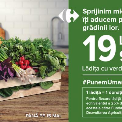Carrefour lansează un produs sezonier cu legume proaspete, la un preț unic,  pentru a susține micii producători agricoli