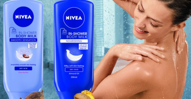 Secretul unei super woman? Piele hidratata in cateva secunde, cu Lapte de Corp sub dus de la NIVEA!