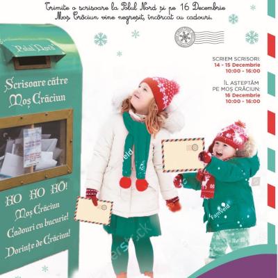 Scrie-i lui Moș Crăciun și Moșul îți aduce cadoul în Centrele Comerciale Auchan din București 