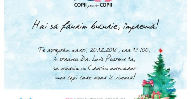 #WhatDoesChristmasMeanToYou? Ajuta si tu un copil aflat in dificultate!