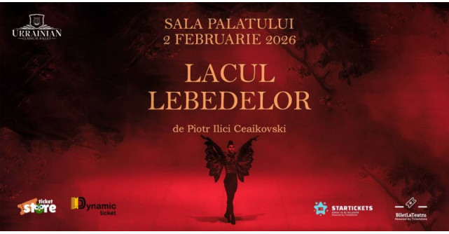 LACUL LEBEDELOR, cel mai iubit balet al tuturor timpurilor, pe 2 februarie 2026 la Sala Palatului