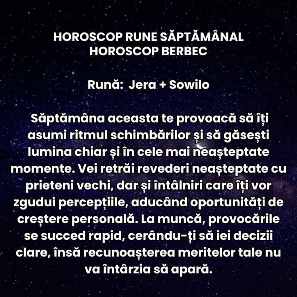 Horoscop Rune săptămâna 29 sept – 5 oct 2025: Se ridică cortina, reflectoarele sunt pregătite! Spectacolul toamnei începe acum!