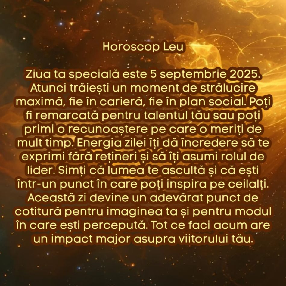 Ziua de aur: Care este ziua cu cel mai mare impact din septembrie 2025, în funcție de zodie