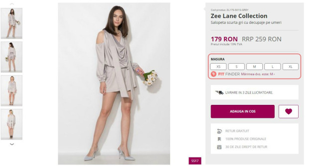 Fashion Days lanseaza in premiera Fit Finder 