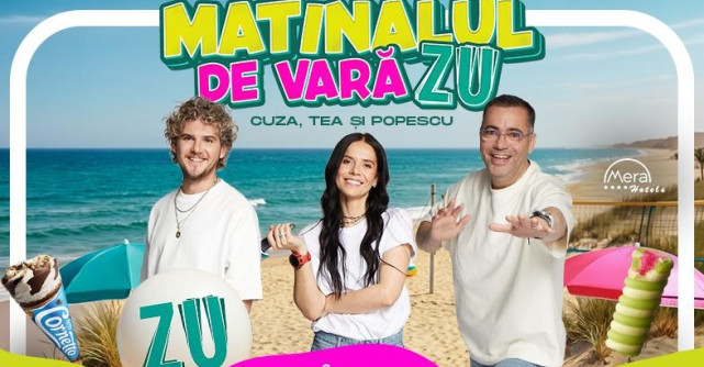 Matinalul de Vară ZU s-a mutat la malul mării. Cuza, Tea și Popescu au dat startul emisiunilor LIVE de pe litoral!