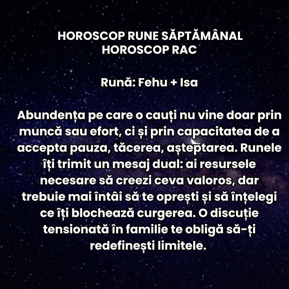 Horoscop Rune săptămâna 11-17 august 2025: Direcție, claritate și strălucire sunt cuvintele-cheie la mijlocul lunii!