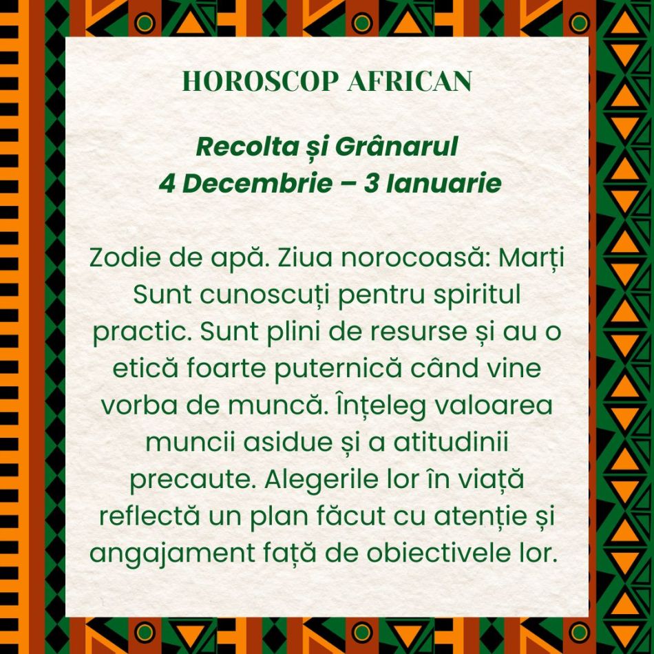 Horoscop African. Puterea Ancestrală a fiecărei zodii