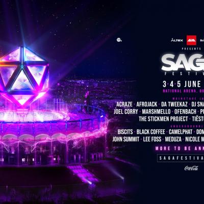 SAGA Festival anunță noi artiști în line-up DJ Snake, Ofenbach și Tiësto vin pe 3, 4 și 5 iunie la National Arena,  în București