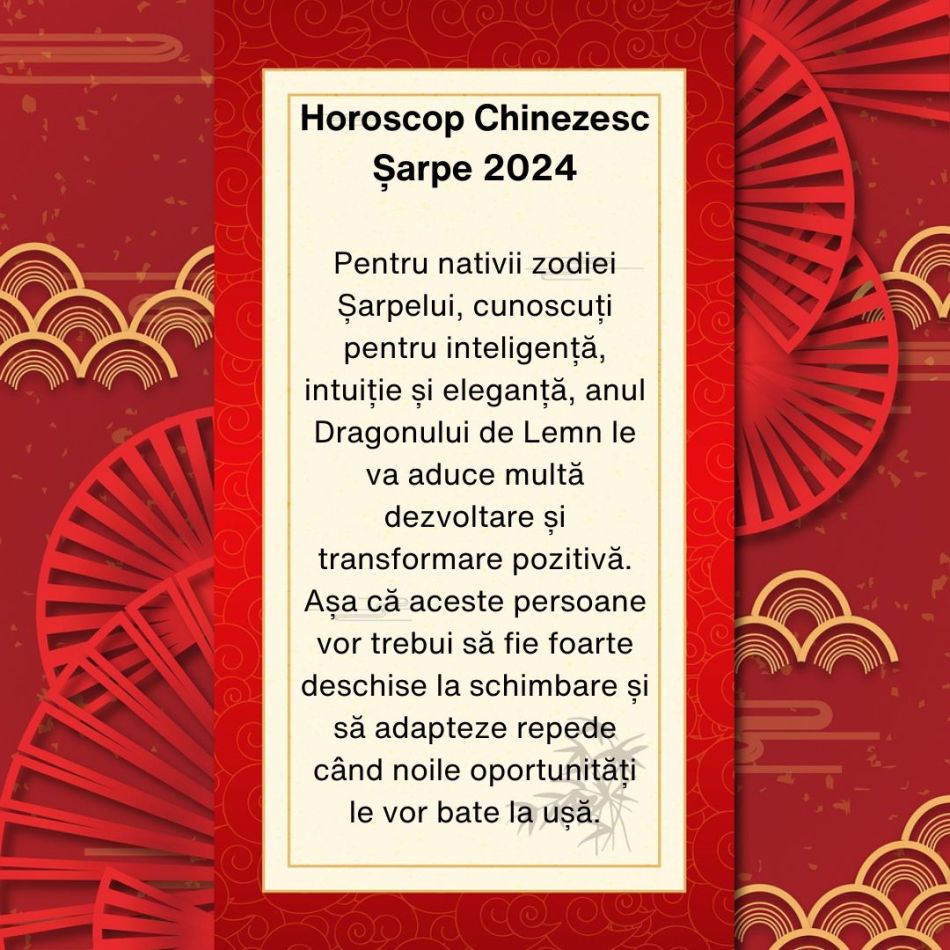 Horoscop Chinezesc 2024: Anul Dragonului de Lemn este unul dintre cei mai norocoși ani din ultimul deceniu