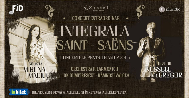 Pianista Miruna Maciuca, Orchestra Filarmonicii „Ion Dumitrescu” și dirijorul Russel  McGregor, pe scena Sălii Radio București