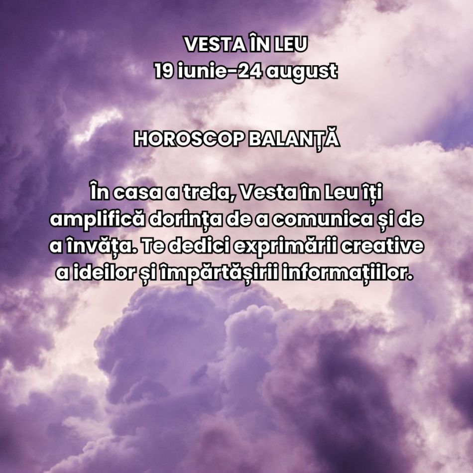 Vara pasiunii celor o mie de sori: Asteroidul intimității sacre, Vesta, se mută în Leul înflăcărat între 19 iunie și 24 august 