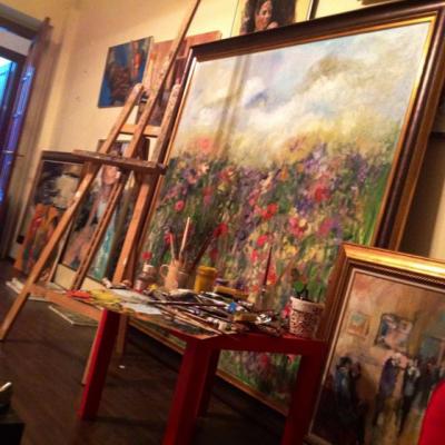 Prospetime, cel mai mare tablou al pictorului Bogdan Mihai Radu