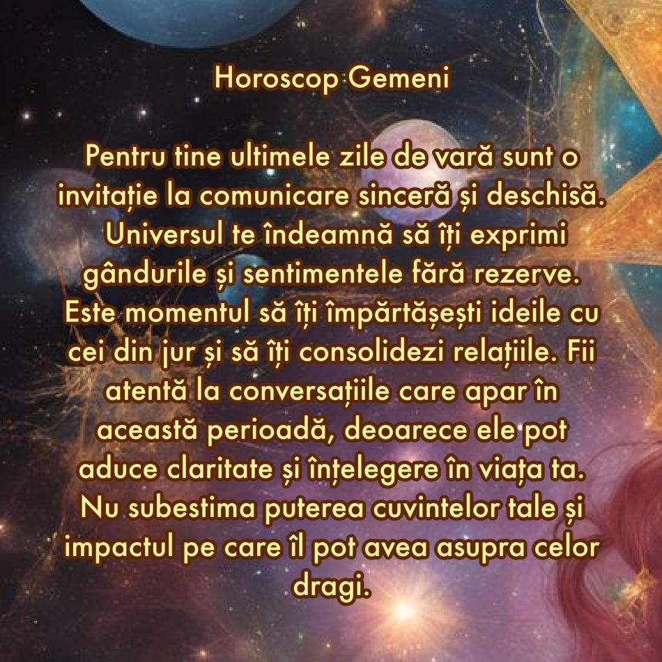 Ce mesaj are Universul pentru tine pentru ultimele zile de vară în funcție de zodia în care te-ai născut