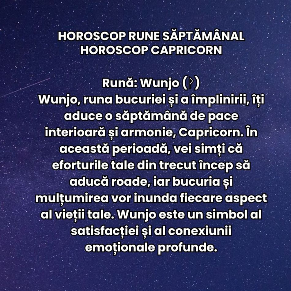 Horoscop Rune săptămâna 7-13 octombrie 2024: Unde îți vei îndrepta atenția?