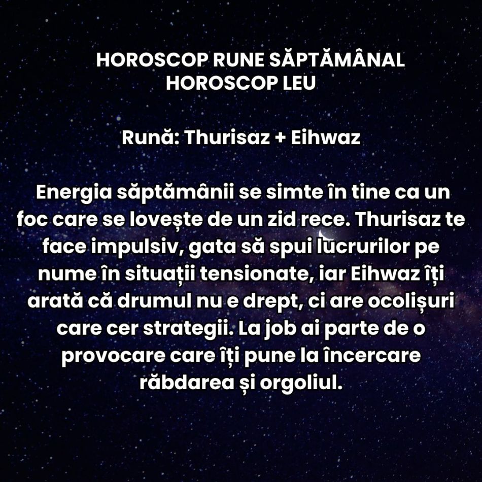 Horoscop Rune săptămâna 5-11 ianuarie 2026: Energia Capricornului atinge cote maxime – hotărâre, succes și angajament 