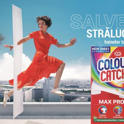 Salvează strălucirea hainelor cu noile șervețele captatoare de culoare Colour Catcher Max Protect