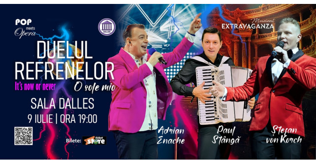 Pop meets Opera: ADRIAN ENACHE şi tenorul ŞTEFAN von KORCH, concert inedit pe 9 iulie la Sala Dalles