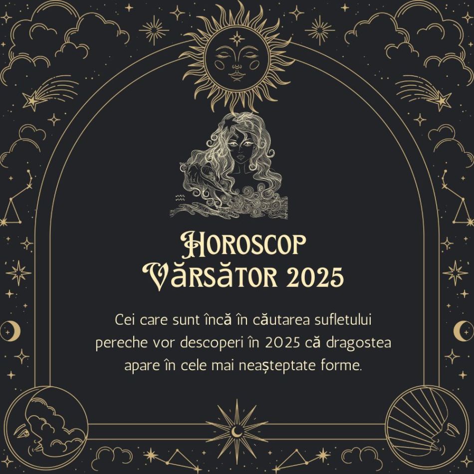 Horoscop Vărsător 2025: Unul dintre cei mai semnificativi ani din viață, cu provocări și oportunități majore.
