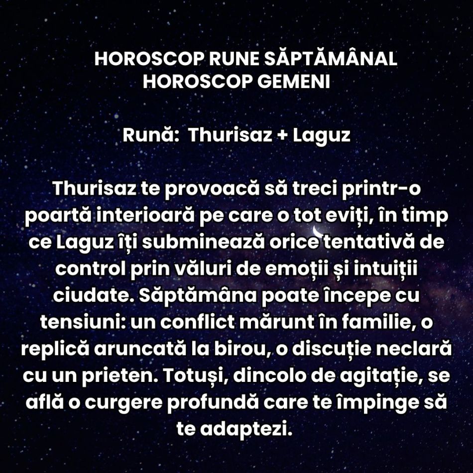 Horoscop Rune săptămâna 22-28 decembrie 2025: Emoțiile nespuse și haosul comunicațional ne testează răbdarea la final de an