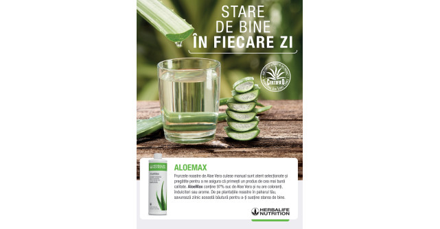 Stare de bine în fiecare zi cu AloeMAX!