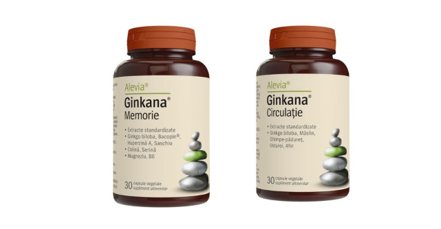 Ginkana, inovație pentru memorie și circulație de la Alevia