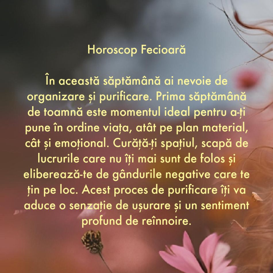 De ce are nevoie fiecare semn zodiacal în săptămâna 2-8 septembrie