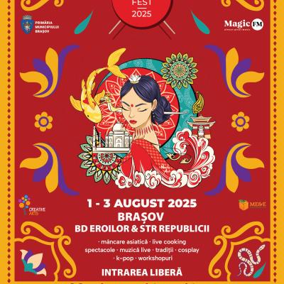 Asia Fest ajunge pentru prima dată la Brașov,  1-3 august, trei zile de cultură și gastronomie asiatică în inima orașului